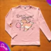 fabrica mayorista Remera manga larga rosa gatito ropa para niños y niñas 2026
