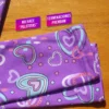 Calza Frizada de Nena Violeta corazones (tela retro)