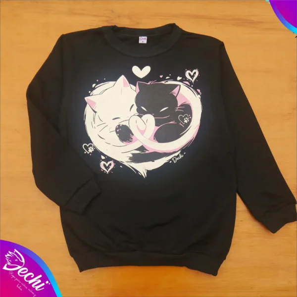 ropa para niñas nena buzo gatos corazon negro 2026 Fabrica mayorista 2