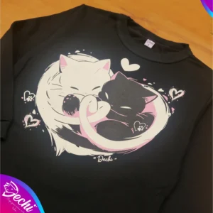 ropa para niñas nena buzo gatos corazon negro 2026 Fabrica mayorista