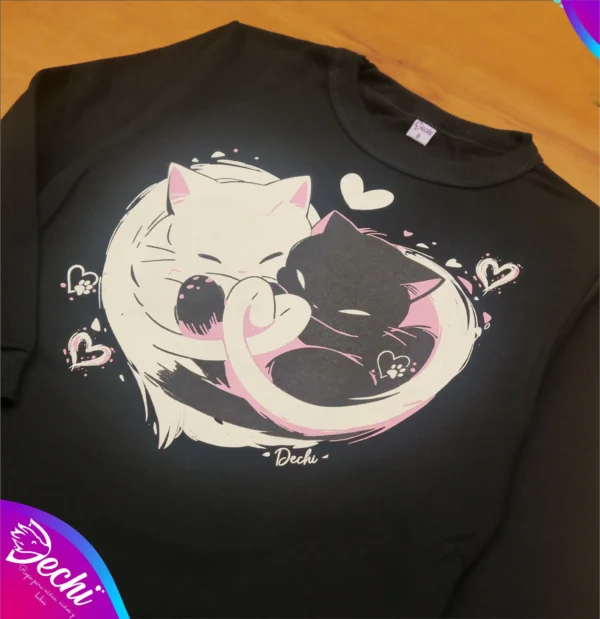 ropa para niñas nena buzo gatos corazon negro 2026 Fabrica mayorista
