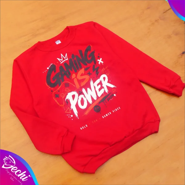 ropa para niños nene buzo Gaming rojo 2026 Fabrica mayorista