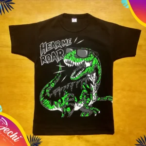 ropa para niños nena remera dinosaurio negro 2026 Fabrica mayorista