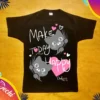 ropa para niñas nena remera gatitos negro 2026 Fabrica mayorista