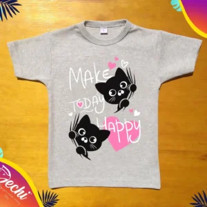 ropa para niñas nena remera gatitos gris 2026 Fabrica mayorista