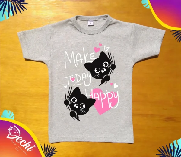 ropa para niñas nena remera gatitos gris 2026 Fabrica mayorista
