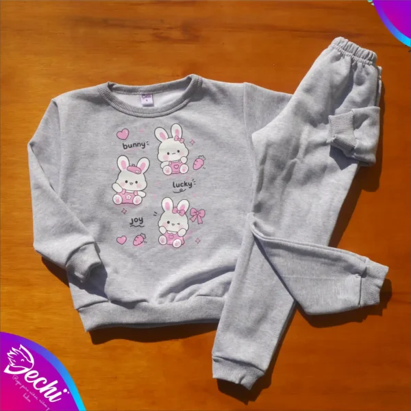 fabrica mayorista conjunto bebe friza gris conejito ropa para niños y niñas 2026 2027