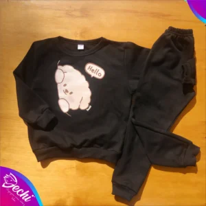 fabrica mayorista conjunto bebe friza negro perrito ropa para niños y niñas 2026 2027