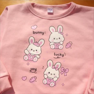 fabrica mayorista conjunto bebe friza rosa 2 conejito ropa para niños y niñas 2026 2027