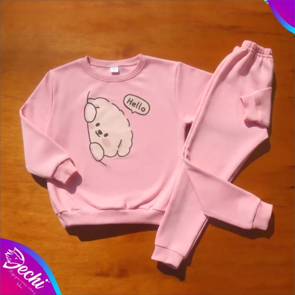 fabrica mayorista conjunto bebe friza rosa perrito ropa para niños y niñas 2026 2027