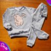 fabrica mayorista conjunto buzo y pantalon frisa gris perrito bebe ropa para bebes 2026 2027