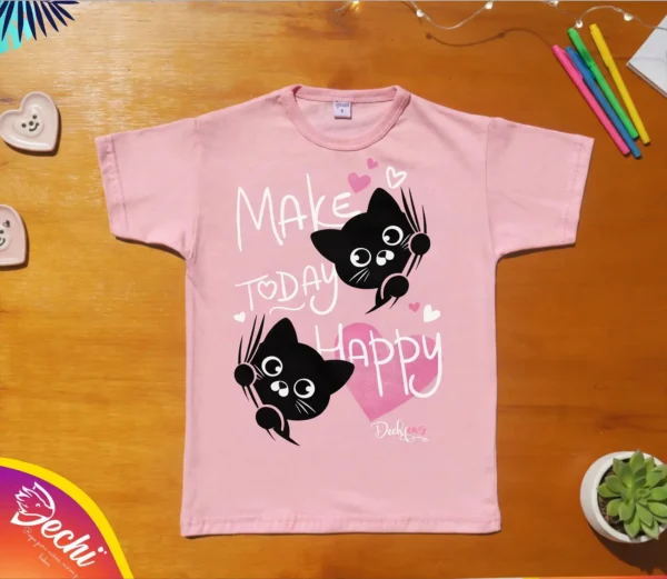 ropa para niñas nena remera gatitos rosa 2026 Fabrica mayorista