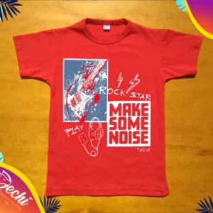 ropa para niños nena remera rock rojo 2026 Fabrica mayorista