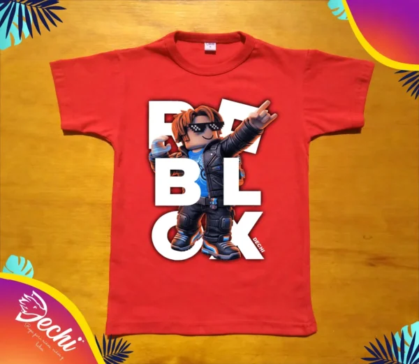 ropa para niños nena remera roblox rojo 2026 Fabrica mayorista