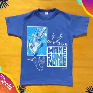 ropa para niños nena remera rock azul 2026 Fabrica mayorista