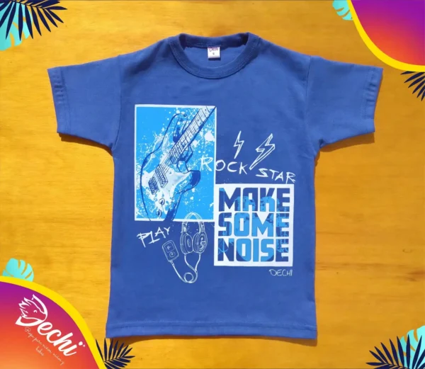 ropa para niños nena remera rock azul 2026 Fabrica mayorista