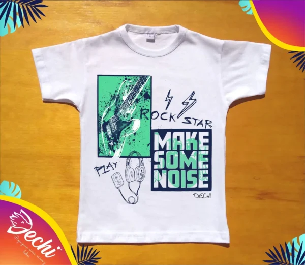 ropa para niños nena remera rock blanco 2026 Fabrica mayorista