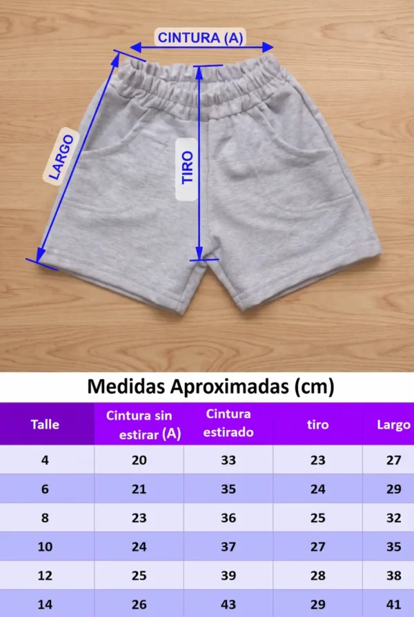 bermuda rustico niño chicos combinado fabrica de ropa infantil medidas talles.webp