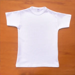 fabrica mayorista remeras lisas para niños y niñas blanca